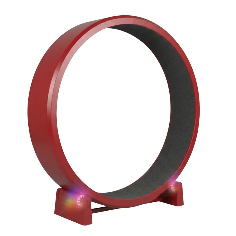 Large-Diameter 48-Inch Exercise Wheel with Non-Slip Black Felt Tread Surface