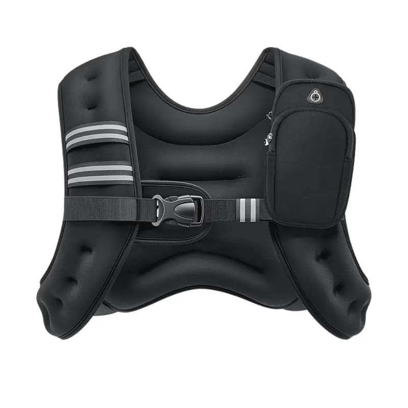 Adjustable Neoprene Weighted Vest with Reflective Trim & Multi-Use Pockets