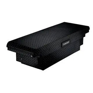 Low-Profile Matte Black Aluminum Truck Toolbox  61.86 in. for Mid-Size Trucks