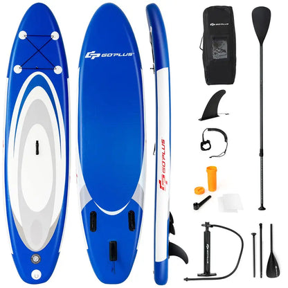 All-in-One Inflatable SUP Board with Telescoping Paddle and Carry Bag
