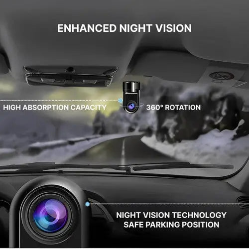 AI Dash Cam with GPS, Night Vision, and Smart Parking Monitoring