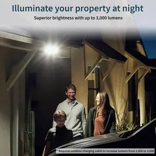 Arlo Pro 3 Floodlight Camera  Wireless Security 2K Video  HDR Color Night Vision 2-Way Audio Black FB1001B-100NAS
