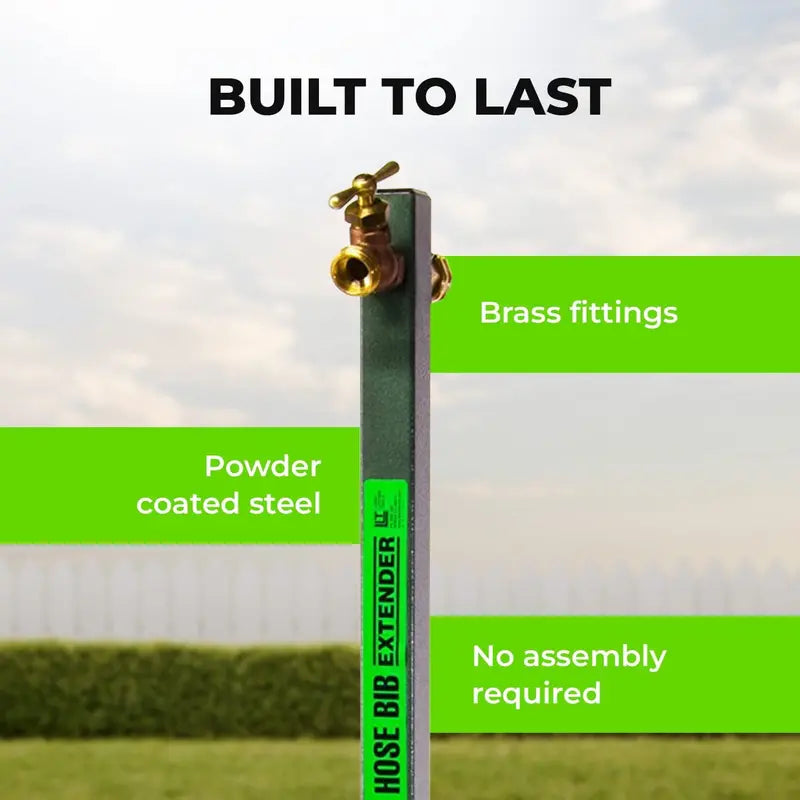 Yard Butler Hose Bib Extender outdoor faucet extender and remote spigot puts your garden hose where you want it  IHBE-6