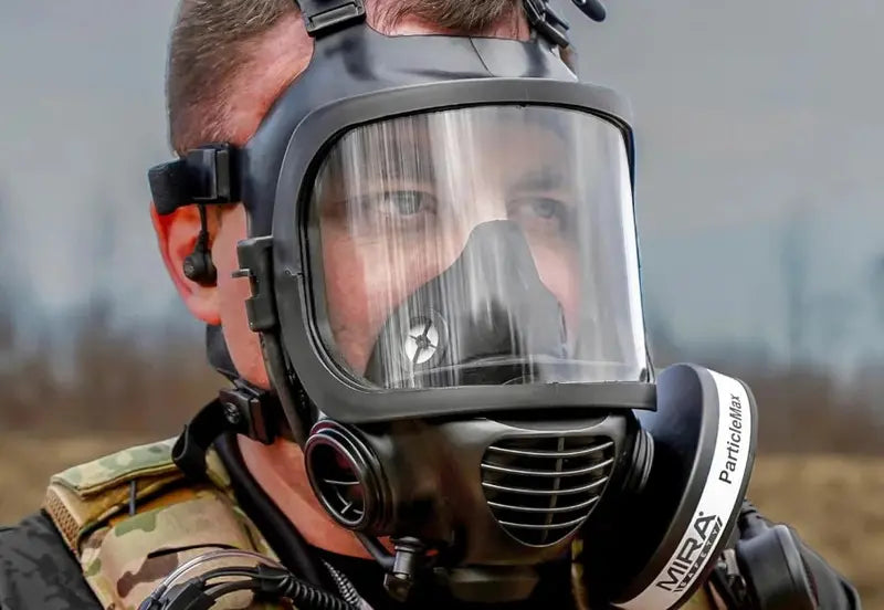 MIRA SAFETY CM-6M CBRN Full-Face Gas Mask  Includes Integrated Drinking System