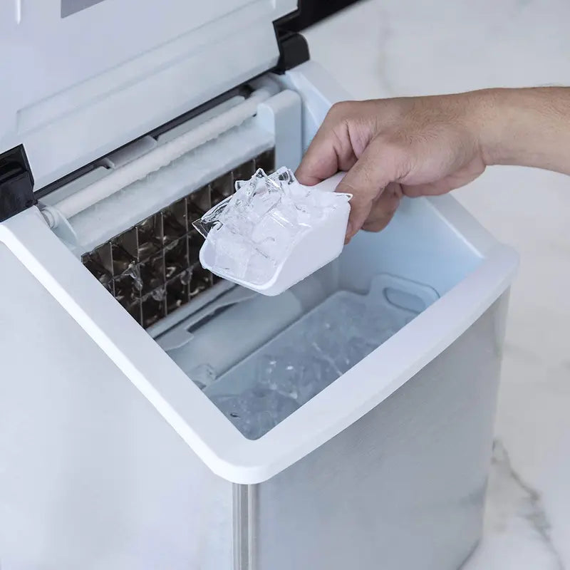 NewAir Portable Clear Ice Maker (40 lbs/24 hrs) in Stainless Steel
