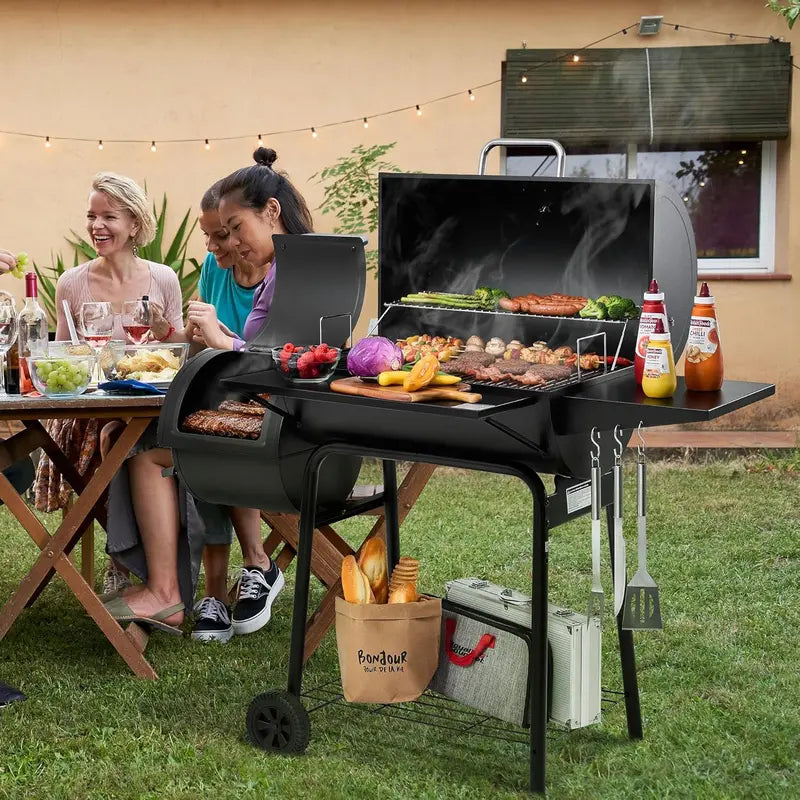 Royal Gourmet CC1830S Charcoal BBQ Grill & Offset Smoker Combo