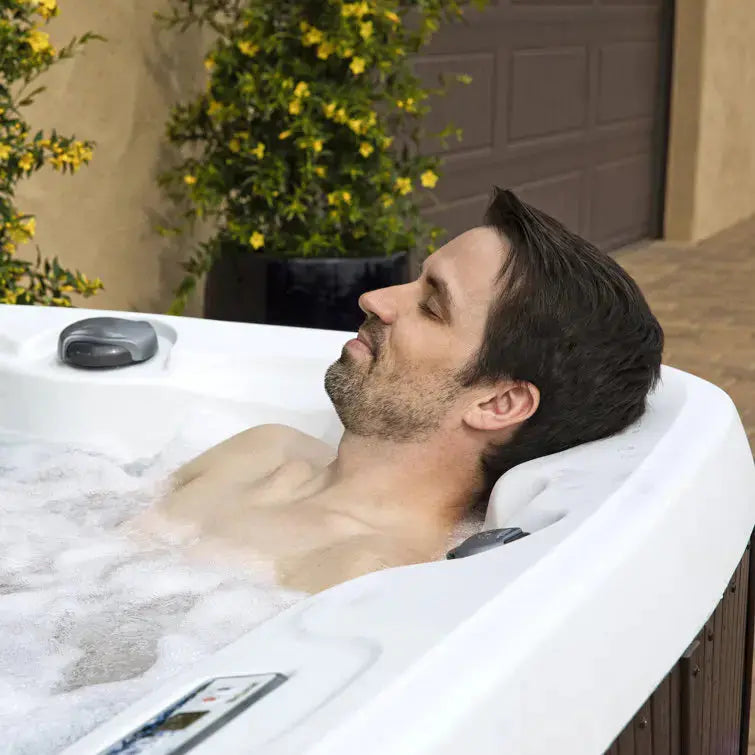 Lifesmart 7-Person Espresso Hot Tub with 65 Jets, Ozonator, and 230V Operation