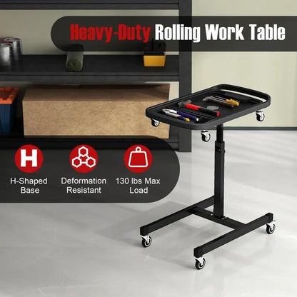Height-Adjustable Workbench  31.5″ to 48.5″ Range with Modular Part Tray