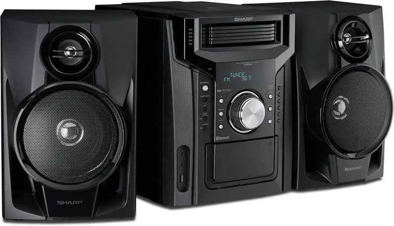 CD-BH950 Mini Bookshelf Speaker System  240W, 5-Ch, Cassette Deck & Bluetooth
