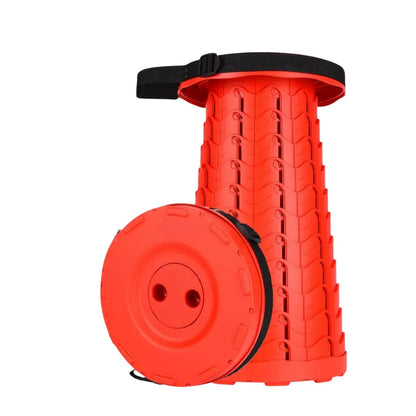 Compact Folding Telescoping Stool  Lightweight Portable Seat for Hiking, Camping & Travel