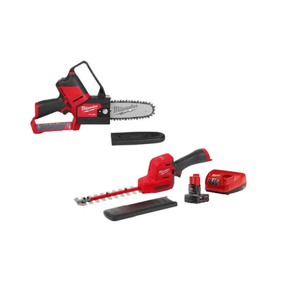 M12 FUEL 6 in. 12V Pruning Saw & 8 in. Hedge Trimmer Kit  Brushless Cordless