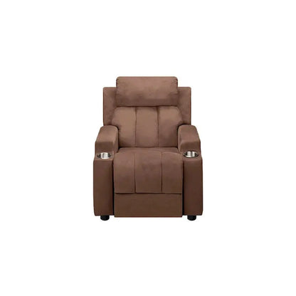 Deluxe Kids Recliner  Microfiber Youth Lounger with Footrest, Headrest, and Dual Cup Holders (Ages 3+)