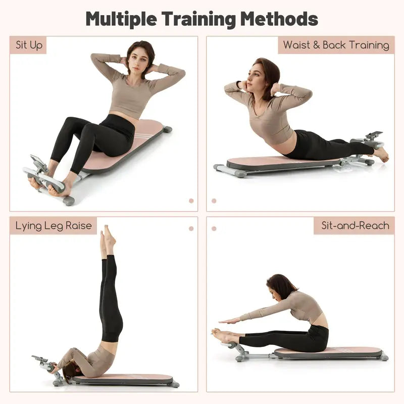 Adjustable Sit-Up Bench for Home Workouts  Three-Angle Backrest & Extendable Frame