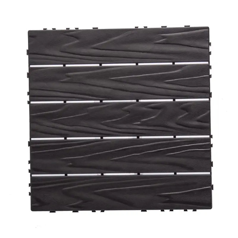 76-Pack Interlocking Plastic Deck Tiles  68.8 Sq. Ft. All-Weather, Waterproof Outdoor Flooring