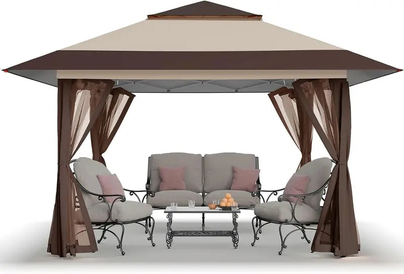 CROWN SHADES 13x13ft Pop-Up Gazebo Canopy — Clearance Sale Model