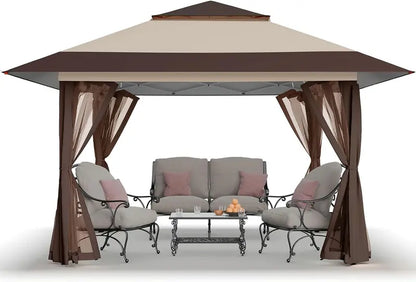 CROWN SHADES 13x13ft Pop-Up Gazebo Canopy — Clearance Sale Model