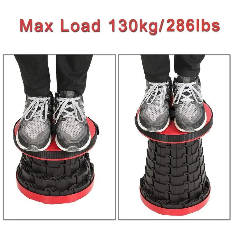 Compact Folding Stool with Enhanced Retractable Design