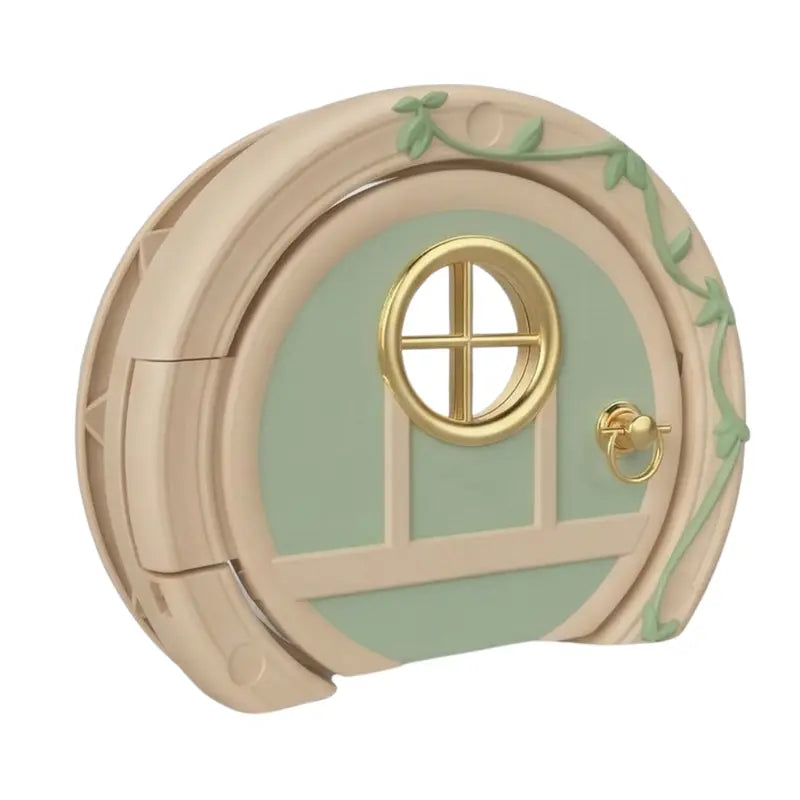 Locking Interior Cat Door with Flapless Magnetic Seal and Rotating Safety Knob