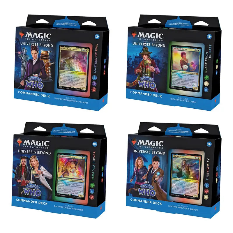Magic: The Gathering Doctor Commander Deck Bundle  Preconstructed MTG Strategy Set
