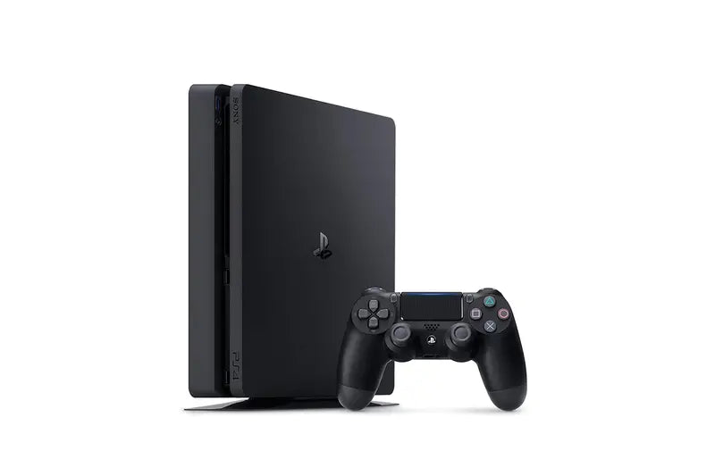 Refurbished PlayStation 4 Slim  1TB Storage Gaming Console with Streamlined Design