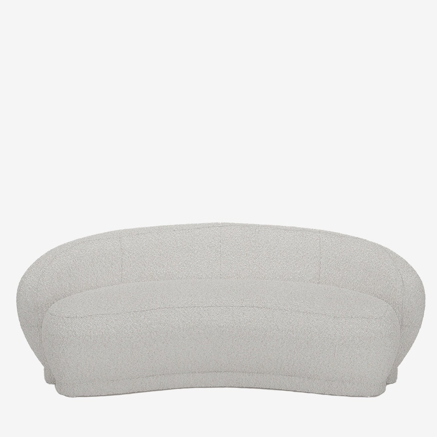 Canap  blanc tissu bouclette Bianca