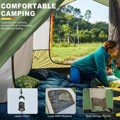 GoHimal Waterproof SUV Camping Tent  8′ L x 8′ W x 7.2′ H Fit