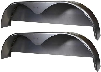Heavy-Duty 72″ × 10.75″ Steel Tandem Axle Trailer Fender with Welded Back Plate (Single Unit)