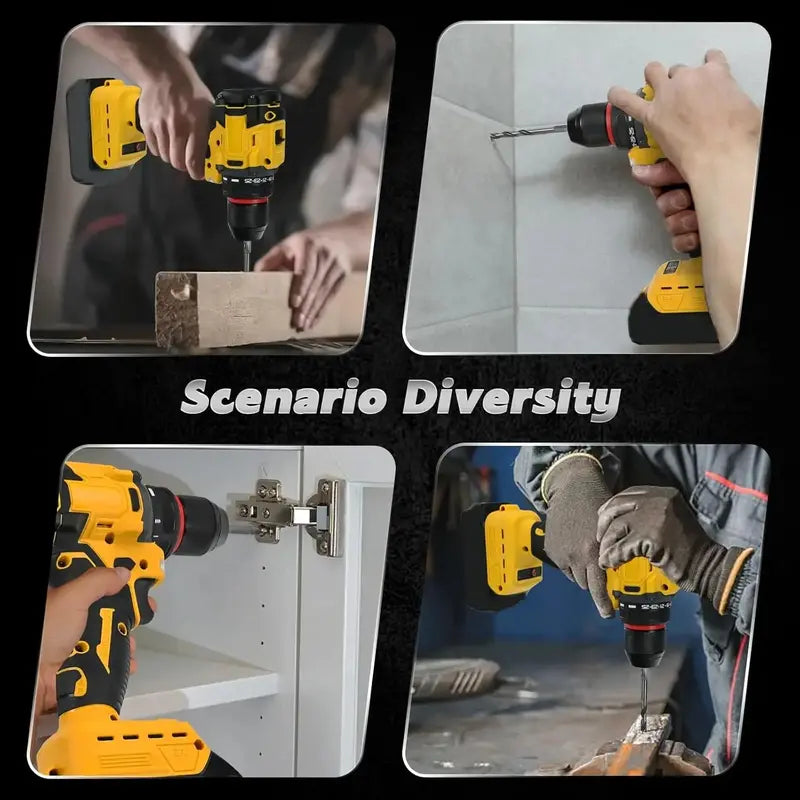 20V Brushless Cordless Drill Driver  Dewalt Battery Compatible, Two-Speed Control