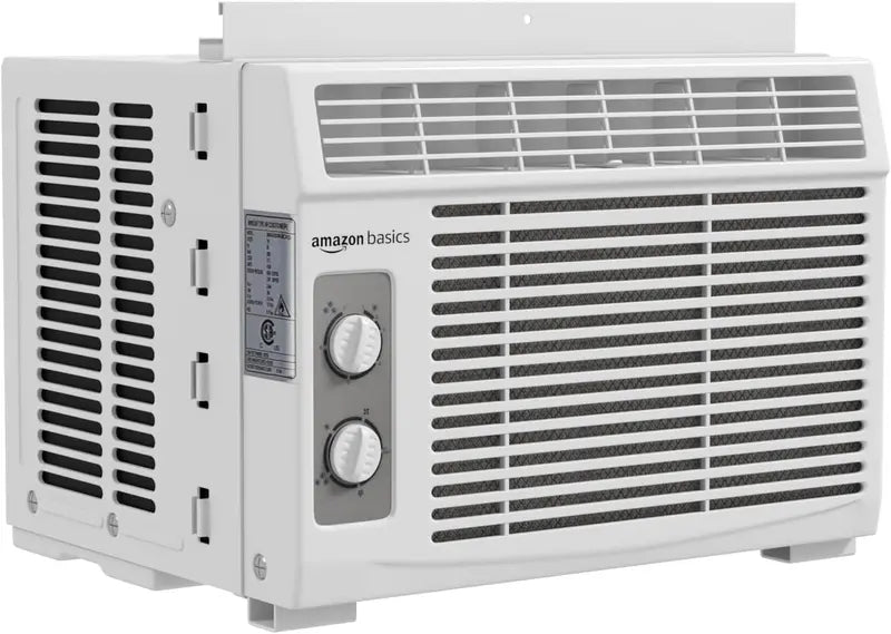 5000 BTU Window Air Conditioner  Compact 150 sq ft Cooling Unit with Fan Mode, Washable Filter, and Easy-Install Kit