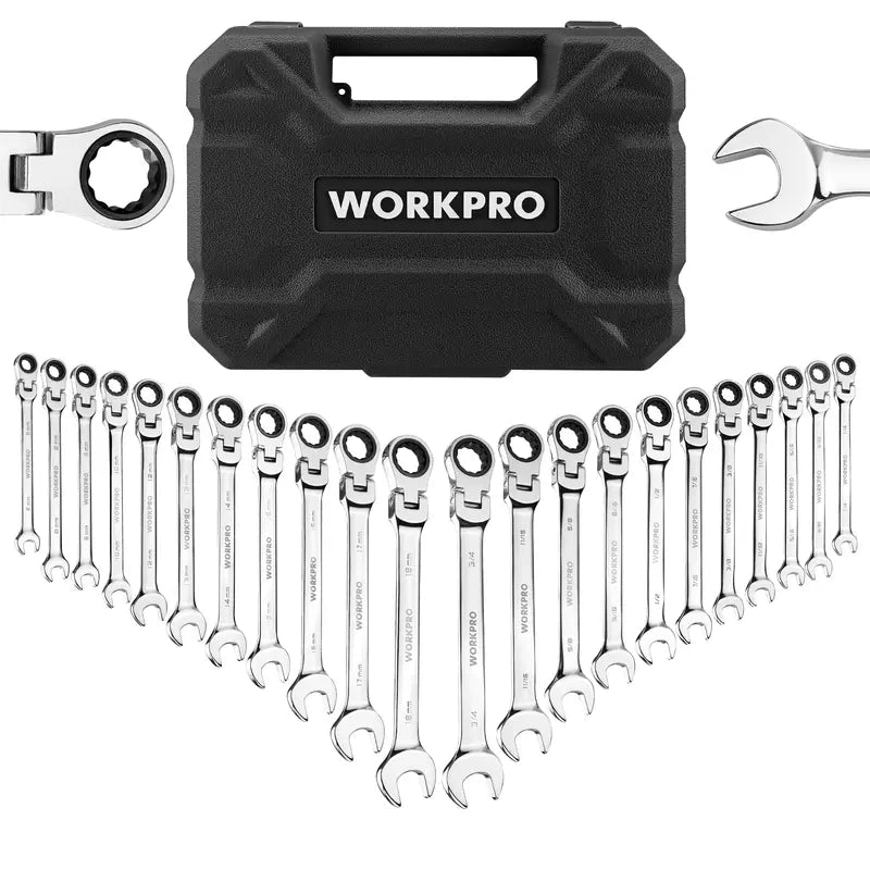 WORKPRO 22-Piece Ratcheting Combination Wrench Collection