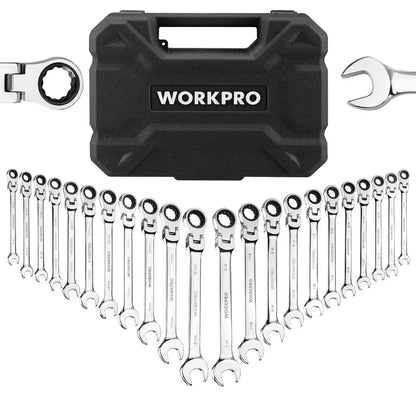 WORKPRO 22-Piece Ratcheting Combination Wrench Collection