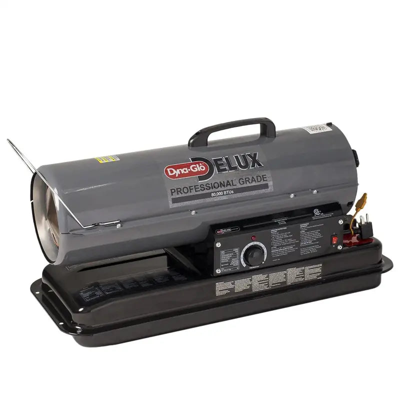 Delux 80,000 BTU Portable Kerosene Forced-Air Heater for Indoor and Outdoor Use