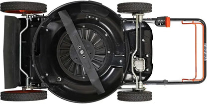 YARDMAX 22″ 201cc CVT Self-Propelled Gas Mower — 3-in-1 Functionality