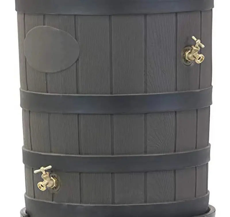Good Ideas Rain Wizard 50-Gallon Rain Barrel  American Oak Style, BPA-Free, Easy-Connect Downspout Kit (2026)