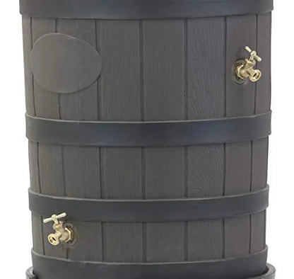 Good Ideas Rain Wizard 50-Gallon Rain Barrel  American Oak Style, BPA-Free, Easy-Connect Downspout Kit (2026)