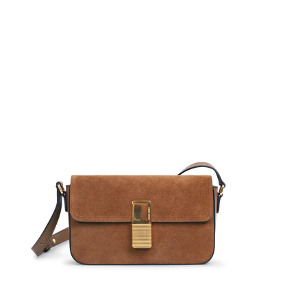 Monceau Baguette - Cuir Velours Camel