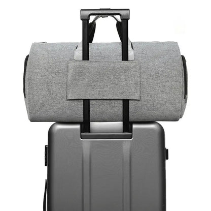 Baggrix™ 2-in-1 Garment Duffel Bag, 45L, Wrinkle-Free, Water-Resistant, Travel & Business, Black