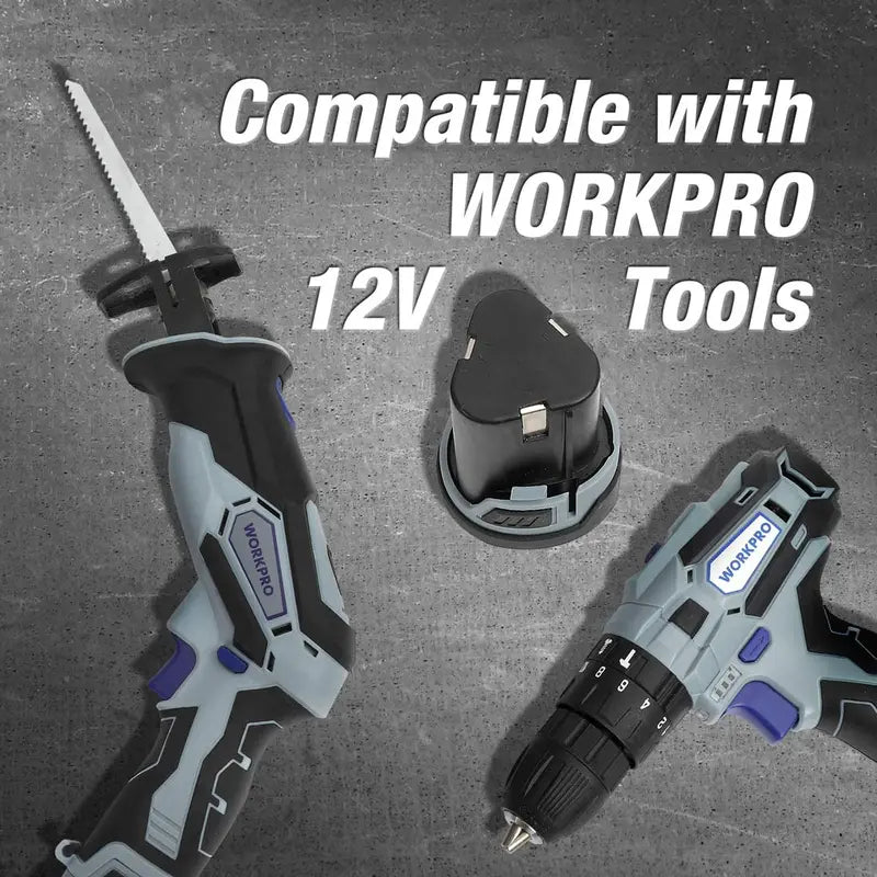 WORKPRO 12V 2.0Ah Li-ion Rechargeable Battery Pack