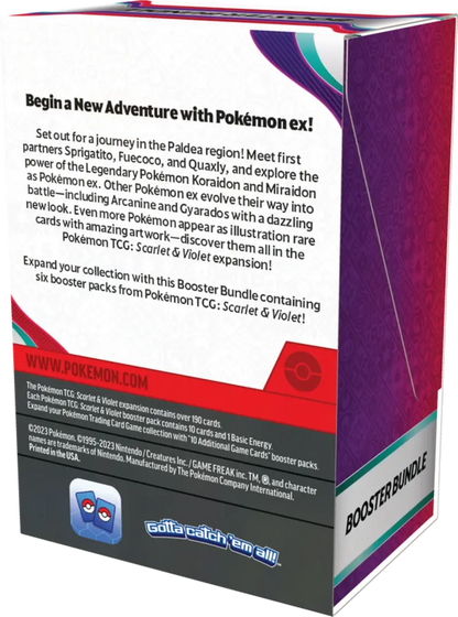 Pokémon Scarlet & Violet: Paldea Evolved Booster Bundle  6 Official Expansion Packs