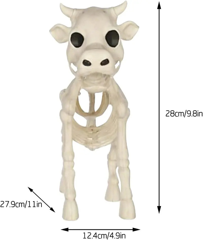 2023 Cow Skeleton Prop  Realistic Halloween Yard Decoration