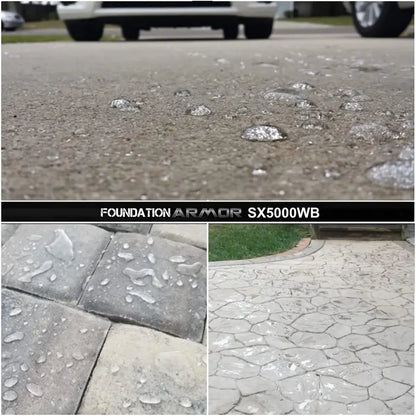 SX5000 WB Water-Based Silane-Siloxane Concrete Sealer  DOT-Approved for Concrete, Brick, Pavers & Natural Stone