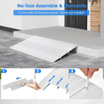 Non-Slip Doorway Threshold Ramp  3-Inch Rise for Smooth Transitions
