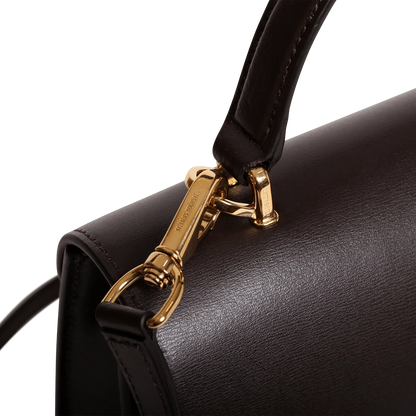 Capucine - Cuir Box Chocolat