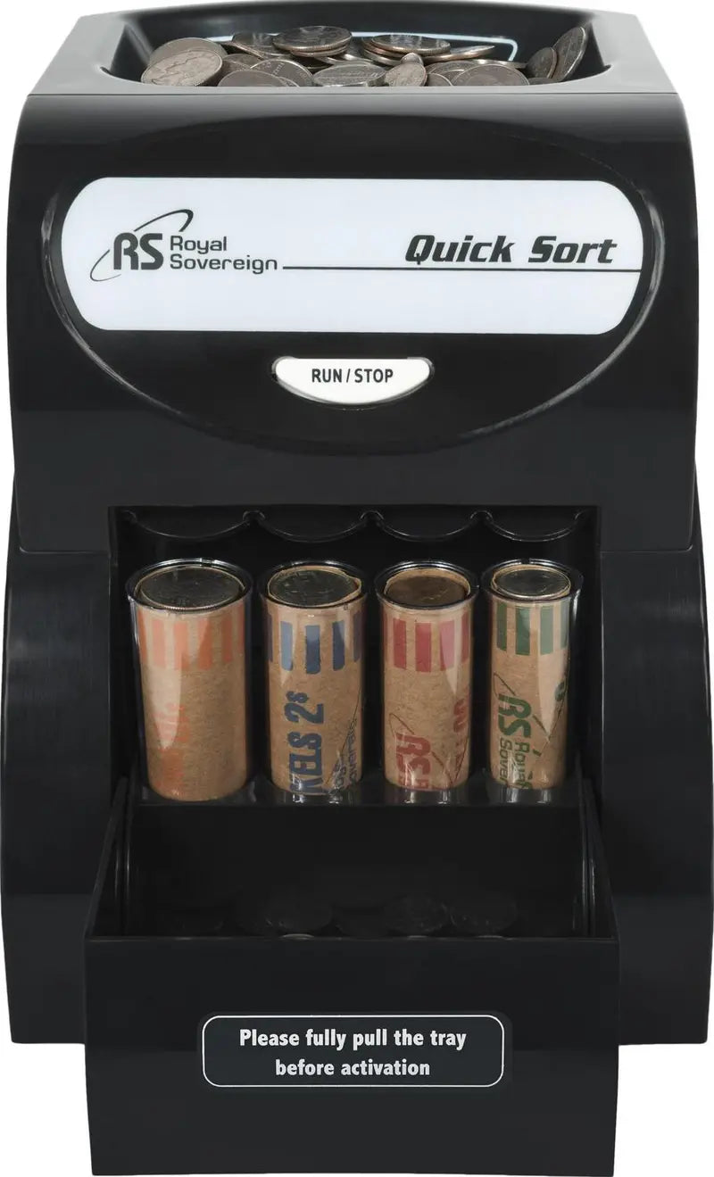 Royal Sovereign QS-1AC Electric Coin Sorter with Antijam, 156 Coins/Min Capacity