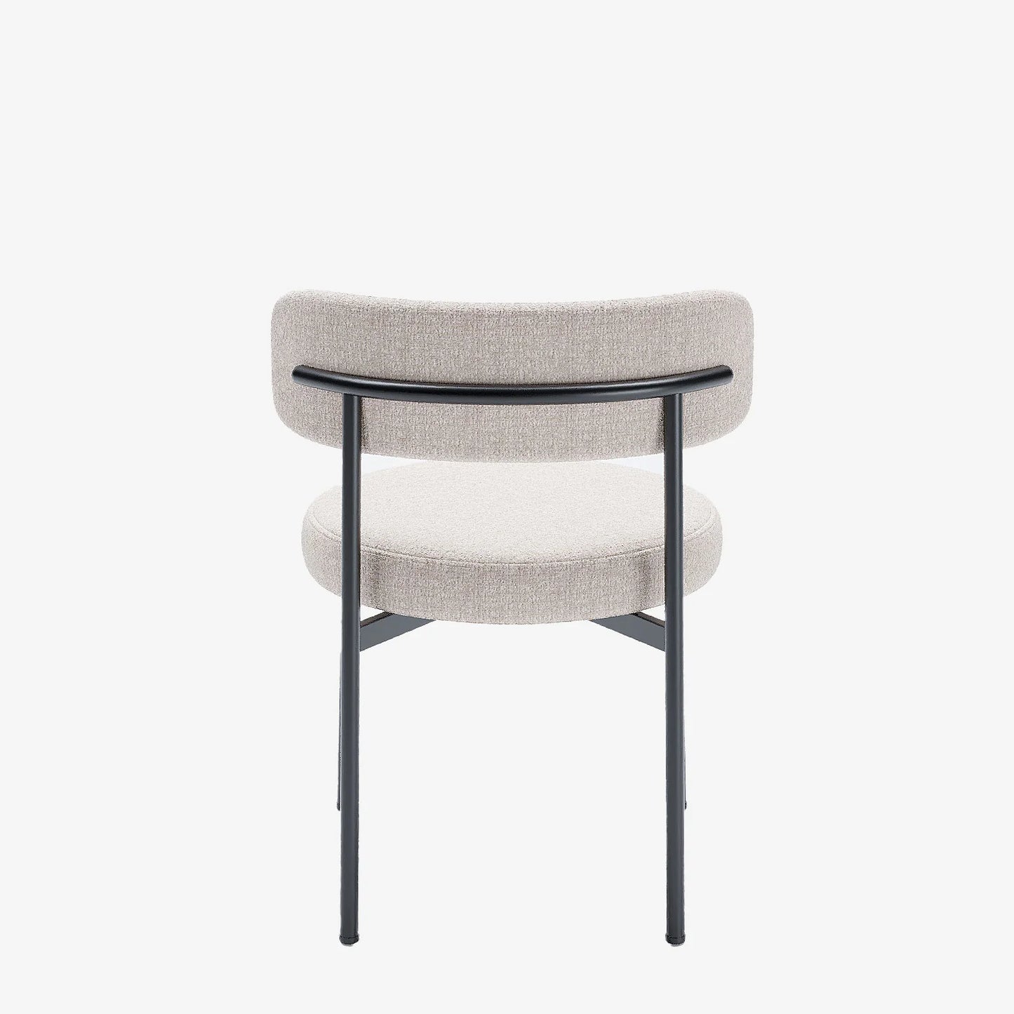 Lot de 2 chaises de table velours cr me Scarlett