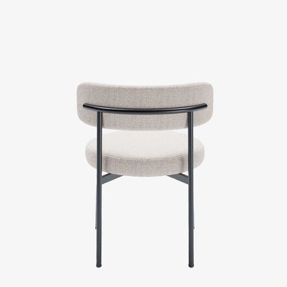Lot de 2 chaises de table velours cr me Scarlett