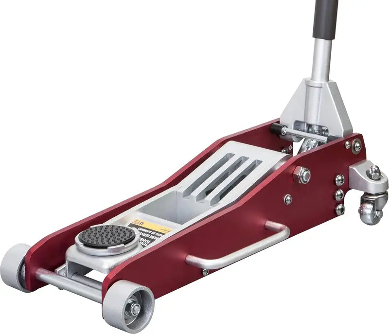 Torin Low-Profile Aluminum Floor Jack  3-Ton Capacity, Economy-Friendly Garage Lifting Solution