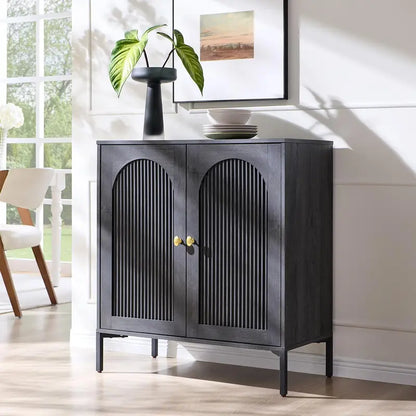 IFGET Fluted Arched Sideboard  92.6-Inch Wide Modern Farmhouse Buffet Cabinet
