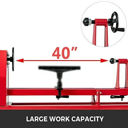 Mophorn 14″ x 40″ Benchtop Wood Lathe  Includes 3 Turning Chisels