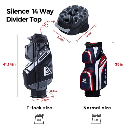 ASK ECHO T-Lock Golf Cart Bag  Waterproof Rain Cover, Ergonomic Handles, Universal Fit